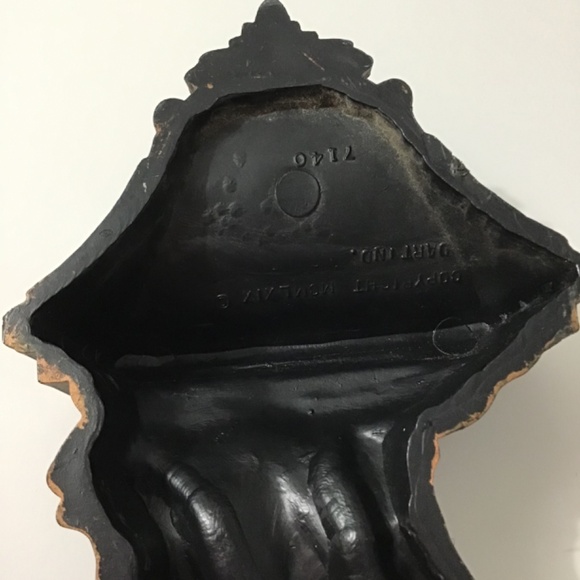 VTG Dart Syroco Cherub Wall Plaque Antiqued Copper Finish - Picture 5 of 8